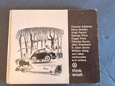 VW BOOK   THINK SMALL   C 1967 VOLKSWAGEN CARTOONS Beetle Bug VTG SALES BROCHURE • $12.95