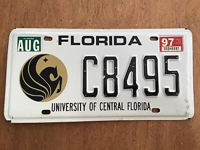 1997 Florida University Of Central Florida License Plate Tag Specialty College • $29.99