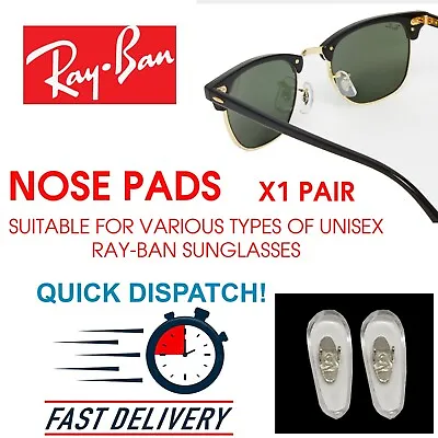 £3.99 • Buy A Pair Of Ray-ban Aviator Clip-on Nose Pad Flexible, (15.5mm/0.61 Inch)