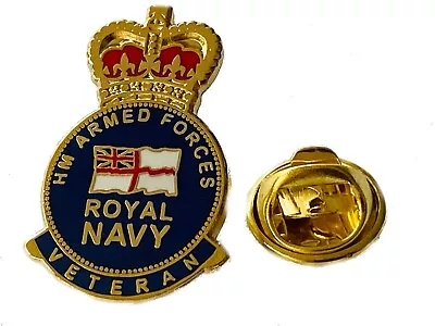 Royal Navy Veteran Lapel Pin Military Badge • £4.99