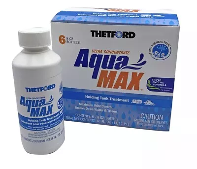 Thetford Marine Aquamax Holding Tank Treatment - 6-Pack 8Oz Liquid Spring Shower • $22.99