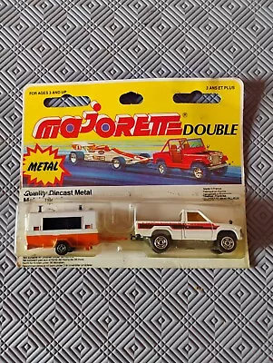 Majorette Vintage Doubles Rare Carded No287 Toyota Hilux Pick Up And Comp.80s • £19.99