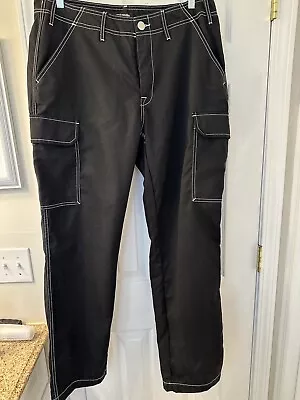 True Religion Jeans Men Size 34 Cargo Pants Jet Black New • $85.50