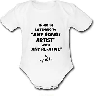 Babygrow Baby Vest Grow Gift Music Custom Personalised VersaEmerge • $12.42