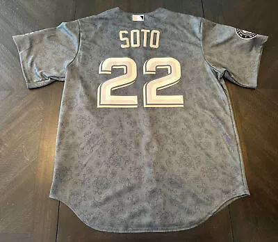 $99.95 • Buy Nike Washington Nationals Cherry Blossom Jersey Juan Soto Men’s Size XL Stitched