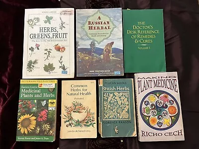 Holistic Herbal Medicinal Therapy Plants Book Lot • $19.95