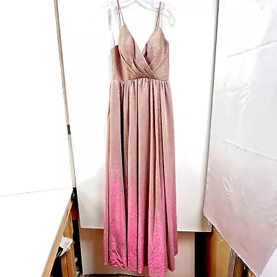 Glitz & Glam GGR013 Pink Gold Shimmer Prom Formal Pageant Dress Gown NWT Size 6 • $50