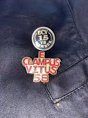 VTG PIN PINBACK ECV E CLAMPUS VITUS CHAPTER 15 Yr Member 58 Mix Lot • $59.99