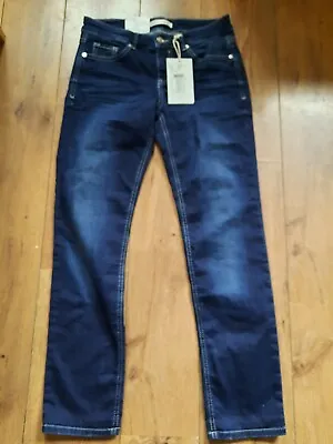 £14.99 • Buy Mac Jog N Pipe Slim Leg Faded Dark Blue Stretch Jeans W28  L29  - Bnwt 