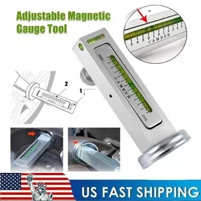 Adjustable Magnetic Gauge Tool Camber Castor Strut Wheel Alignment Truck Car US • $8.74