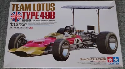 TAMIYA Team Lotus Type 49B 1968 W/Photo-Etched Parts 1/12 Scale Kit • £90