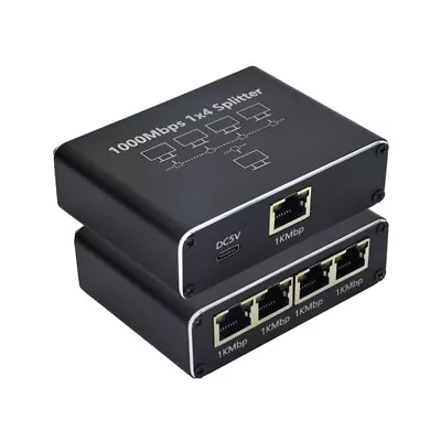 Network Splitter Ethernet Splitter For PC Laptop Network RJ45 Splitter 1in 4out • $23.41