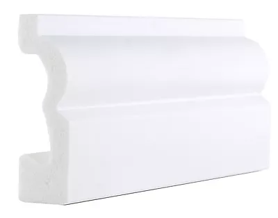 Skirting And Architrave Boards  Plastic PS  White  Torus  70 X 20 X 2400mm • £5.99