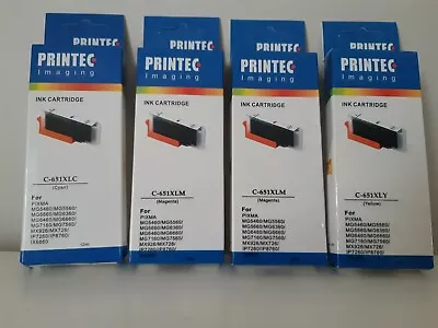 Canon Pixma Printer Ink Cartriges MG5460 / MG5560 Printec Imaging M/M/C/Y • $14.99