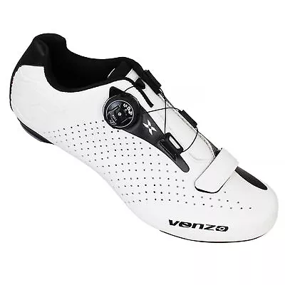 Venzo Cycling Bicycle Road Bike Shoes Men - Compatible Shimao Look System • $69.99