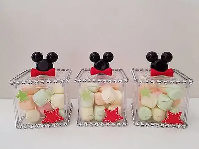 12 Mickey Mouse Fillable Blocks Baby Shower Favors Prizes Game Boy Decorations • $16.99