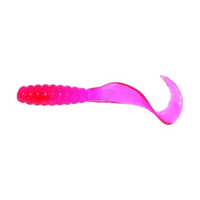 Mister Twister Meeny Curly Tail Grub 3  Pink 20/Pk MTSF20-6 • $7.37