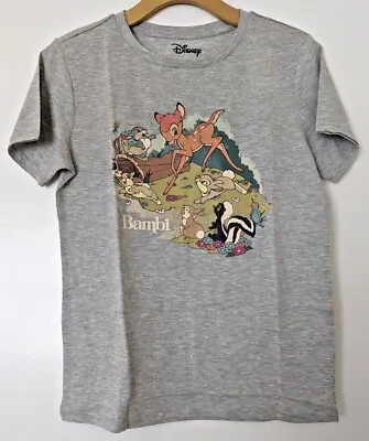 Womens Walt Disney Bambi T-shirt Graphic Tee Officially Licensed • £19.29