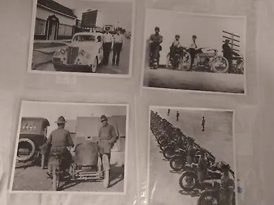 $24 • Buy 4 - Vintage Motorcycle & Car Photos Picture Print 8x10  - Free Ship