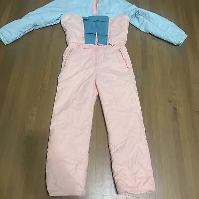 Vintage Obermeyer Ski Suit Junior 16 Pink And Baby Blue. Super Cool Lyndsay • $75