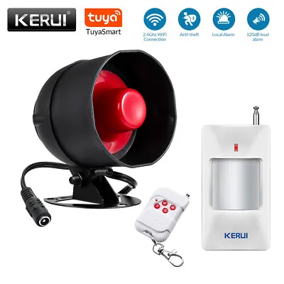 KERUI Wi-Fi Tuya APP Home Security Alarm System Anti-Theft Alert Remote Control • $39.99
