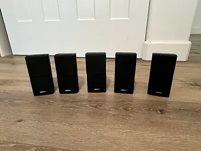 5 Bose Lifestyle Acoustimass Double Cube Speakers Black • $119.95
