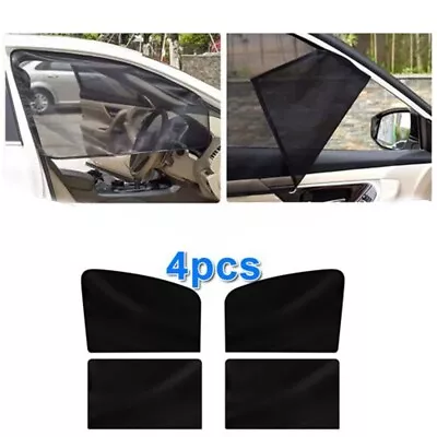 4X Magnetic Car Side Front Rear Window Sun Shade Cover Mesh Shield UV Protection • $9.99