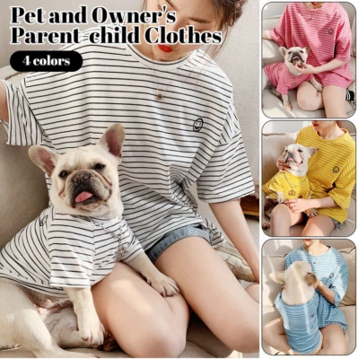 £11.99 • Buy Owner Pet Matching Clothes For Small Medium Dogs Pet Family Costume Outfit Shirt