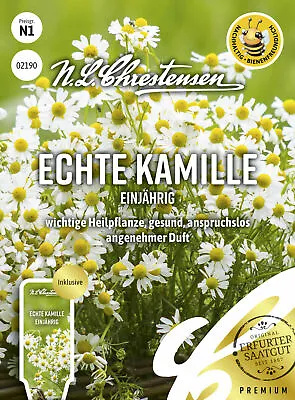 N.L.Chrestensen Real Chamomile Once Blooming Important Medicinal Plant Seed • £1.93