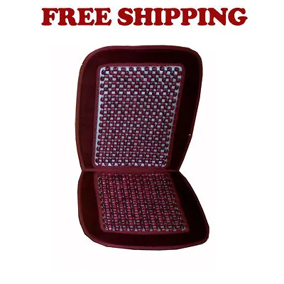 New Car Truck Wood Beaded Seat Cool & Comfortable Cushion Color Burgundy Red • $19.83
