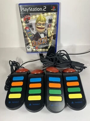 £12 • Buy Buzz Controllers For PS2 PS3 PlayStation Wired Buzzers & Buzz Hollywood *Tested
