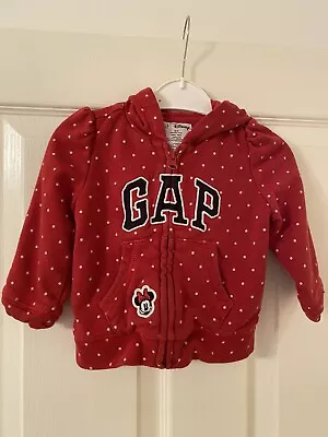 £2 • Buy Baby Gap Minnie Disney Hoodie 6-12 Months