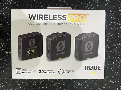 Rode Wireless Pro Dual-Channel Pro Compact Wireless Microphone System New! • $347.98