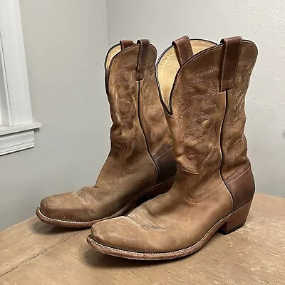 Moonshine Spirit Crazy Horse Western Boots Men’s 11D Square Toe Brown BBM85 • $83.32