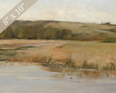 1800s Marsh Landscape Vintage Painting Giclee Print 8x10 On Fine Art Paper • $14.99
