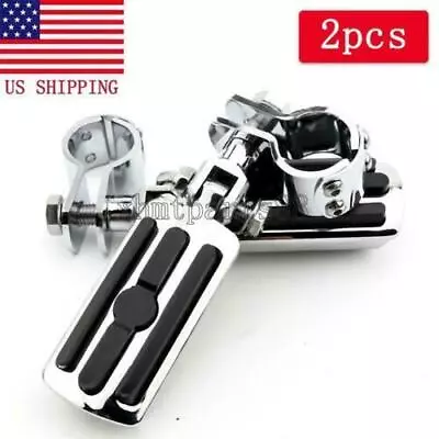 $74.50 • Buy Highway Crash Bar Foot Pegs Mount Clamps For Yamaha V-Star XVS 650 950 1100 1300