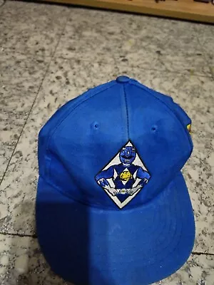 Vintage 1994 Saban Mighty Morphin Power Rangers Snapback Hat Cap Blue Ranger • $35