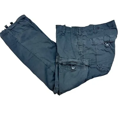 G Star Raw Denim Men's Paratrooper Cargo Pants Gray • 36x32 • $69.99