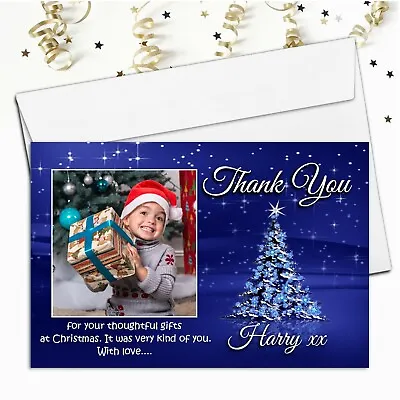 £4.65 • Buy Personalised Christmas Photo Thank You Gift Post Cards N21 Xmas 