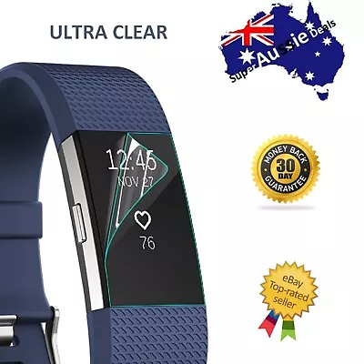 Clear Front Screen Protector Films Cover For Fitbit Charge 3 Charge 2 Versa 2 • $3.99