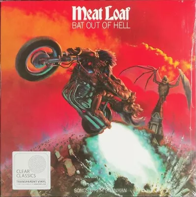 Meat Loaf Bat Out Of Hell Clear Vinyl 12  Lp Reissue 2021 New/sealed Freepost • £28.98