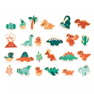 Janod Dino Magnets 24Pk • £7.99