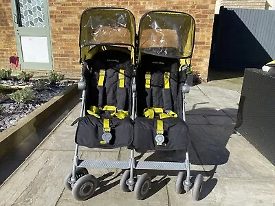 Maclaren Techno XT Twin/Double Buggy Pushchair Stroller  • £99.99