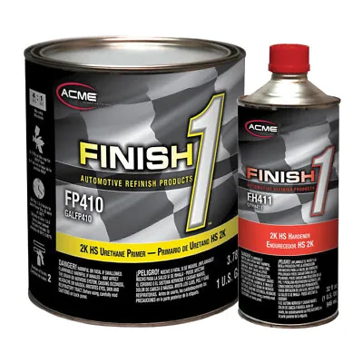 Sherwin-Williams Finish 1 FP410 High Build 2K HS Gray Urethane Primer Gallon Kit • $108.08