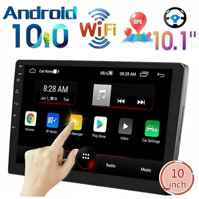 10.1  Quad Core Android 10.1 Car Stereo GPS Navi MP5 Player Radio Double 2 Din • $65.80