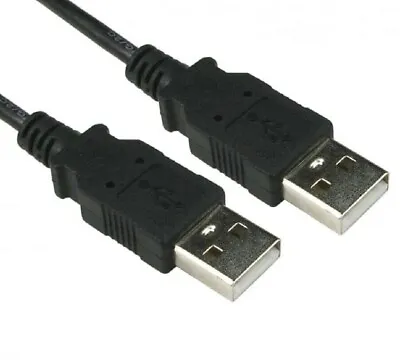 £3.99 • Buy USB Cable Male To Male 2.0 Lead A To A Plug To Plug 0.5m 1m 2m 3m 5m