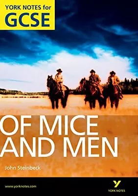 Of Mice And Men: York Notes For GCSE 2010 By Dr Martin Stephen NEW Book FREE & • £7.44