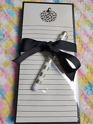 Magnetic Note Pad And Pen. Pumpkin. 4x9.5in. • $6.99