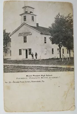 Mount Pleasant PA Mount Pleasant High School (Pleasant Mount Acad) Postcard N84 • $9.95