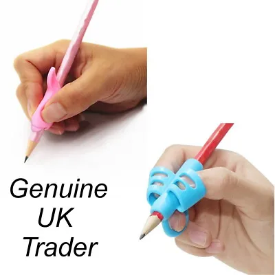 £3.49 • Buy Choice Of Correct Pencil Grip - Pen Holder - Kids Child Writing Aid +FREE PENCIL